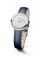 Load image into Gallery viewer, Baume &amp; Mercier Joia de Baume &amp; Mercier 10847 - cassa acciaio - cinturino pelle blu - quadrante argento