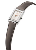 Load image into Gallery viewer, Baume &amp; Mercier Hampton 10859 - cassa acciaio - cinturino pelle marrone - quadrante argento caldo