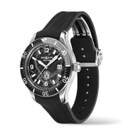 Montblanc Iced Sea Automatic Date 129372 - cinturino, quadrante e ghiera neri - cassa acciaio - datario